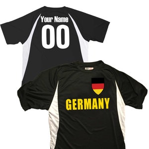 Retro Germany Shirt Soccer Jersey Deutsc Unisex Hoodie by Artistshot