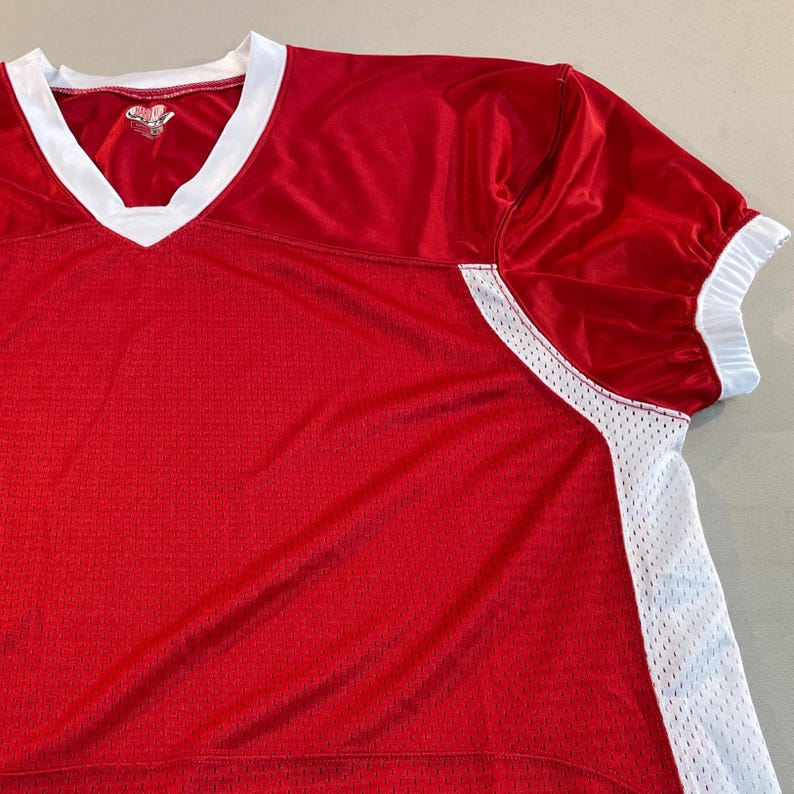 Custom Pro Fit Football Jersey, Personalized Name Number, Red White Blue Fan Apparel image 16