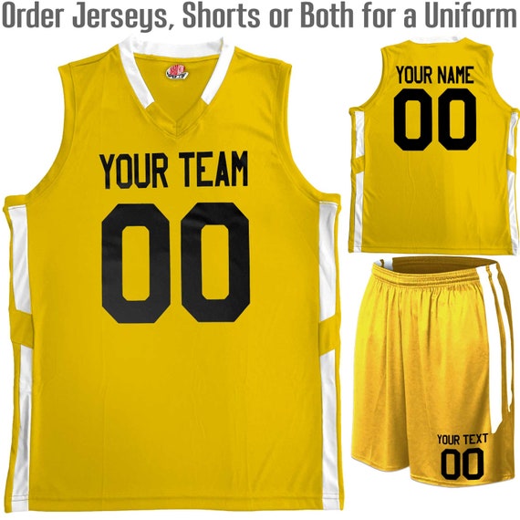 custom basketball jersey black and yellow, basketball jersey