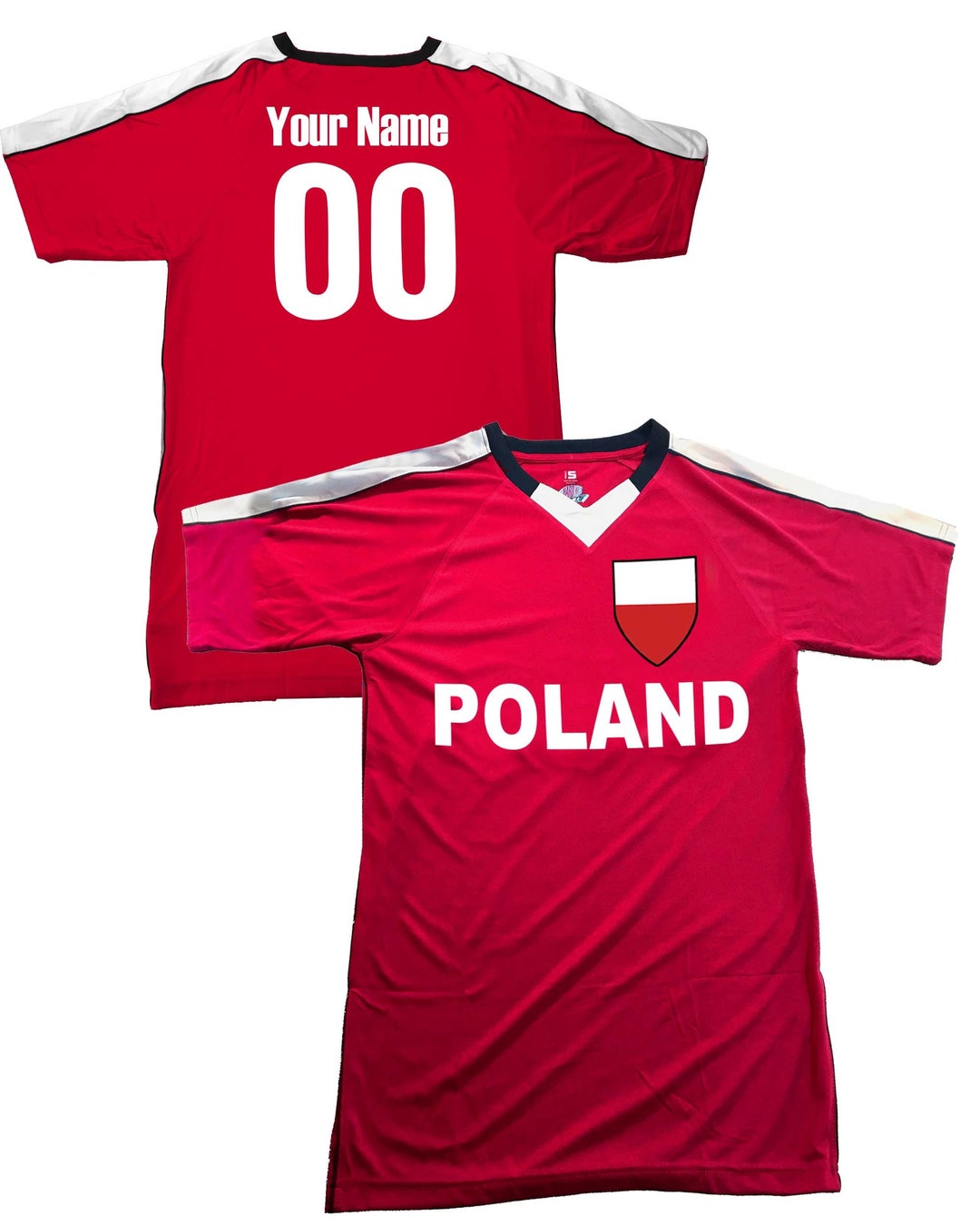Custom Poland Soccer Jersey Design With Colorful Poland Shield Design