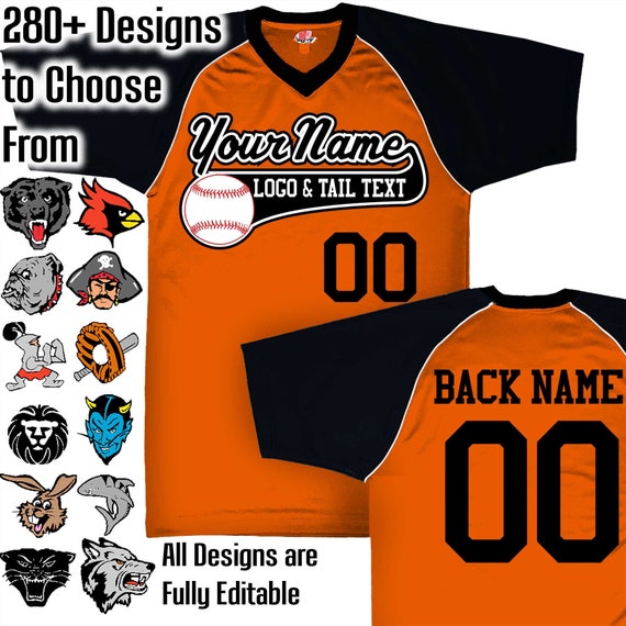 orange black and white jersey