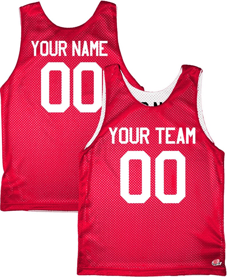 Orange Black White | Custom Reversible Basketball Jersey | Tricot Mesh 2 Sided Scarlet Red-White