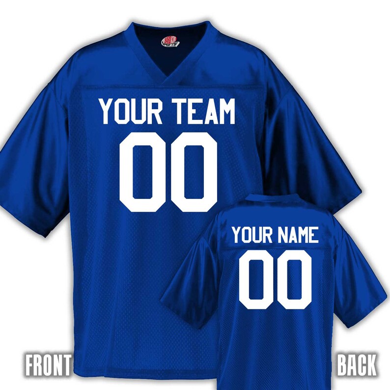 Men's Boys and Toddler Fan Wear Custom Football Jersey Etsy