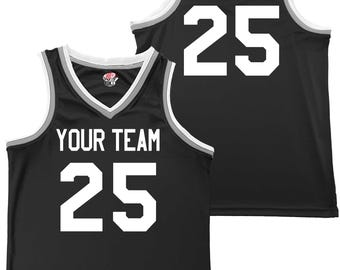Real Custom Basketball Jersey, Throwback, Matching Shorts, Authentic Sports Vinyl, Hand Customized in Oregon