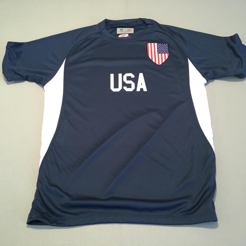 USA Soccer Jersey Customized in Lightweight Mesh with Personalized Player Name and Number Print image 4
