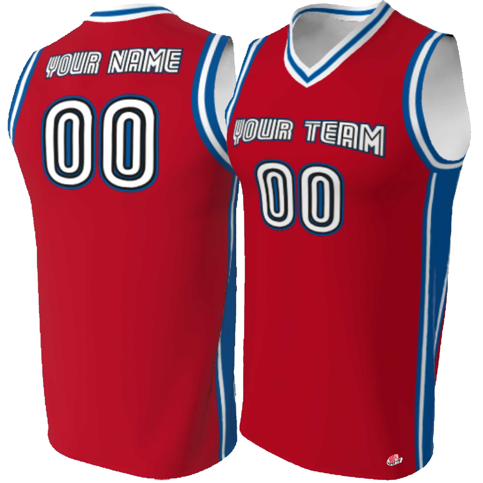 HKsportswear Custom Basketball Jerseys - Retro 3 Color Old School Design- Order Custom Shorts for A Complete Uniform - Team Name, Player Name and Number