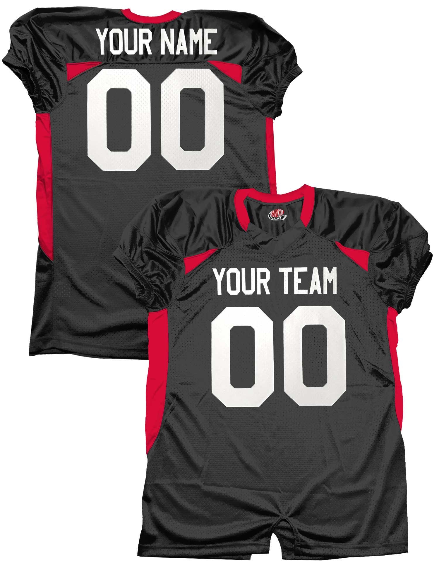 Custom Name Number Mesh Football Jerseys - Unisex Mesh Football Jersey | Personalized Black Tops from Customized Girl
