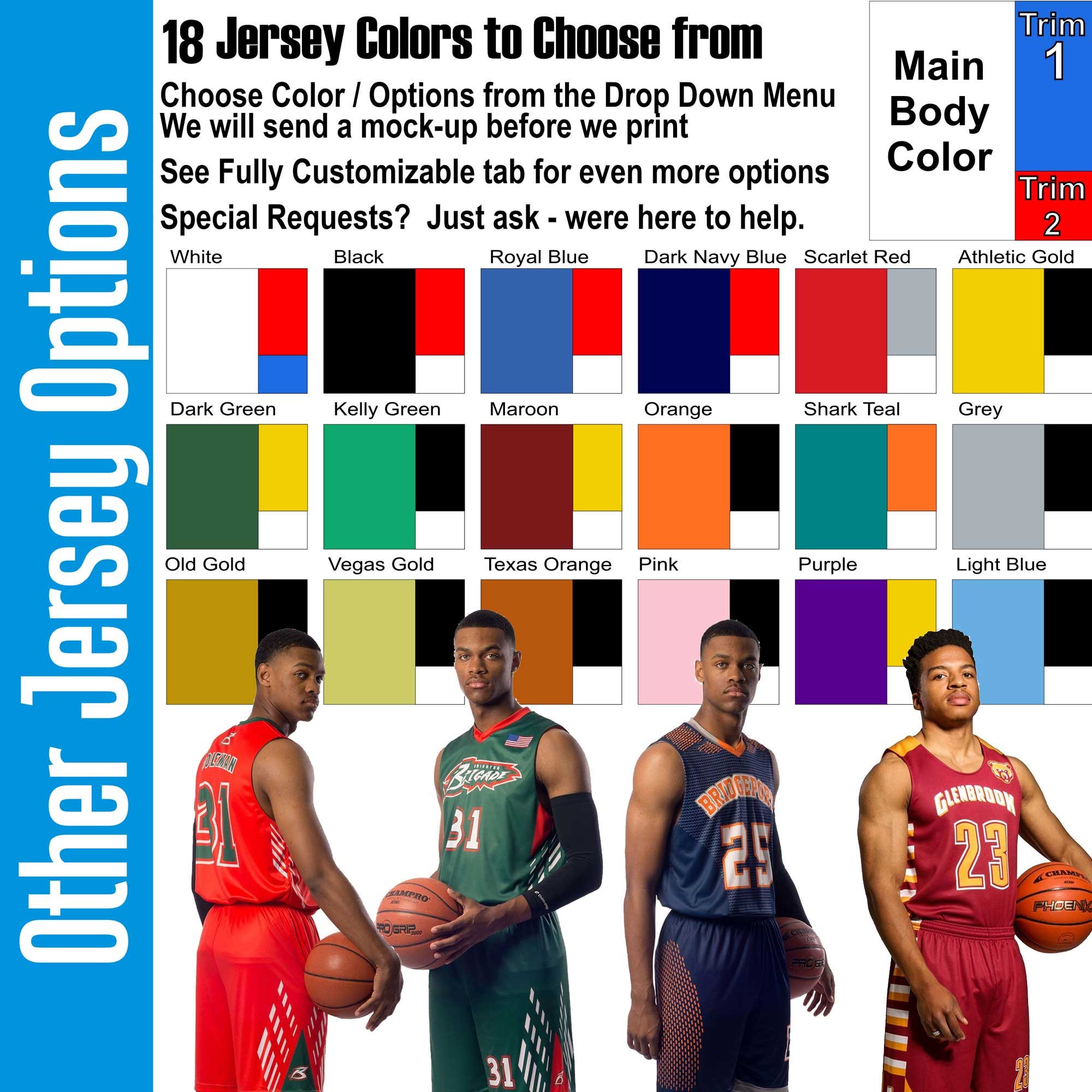 Up and Down Fully Customizable Basketball Jersey Sublimation Printing
