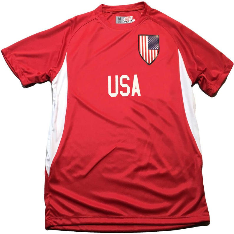 USA Soccer Jersey Customized in Lightweight Mesh with Personalized Player Name and Number Print image 6
