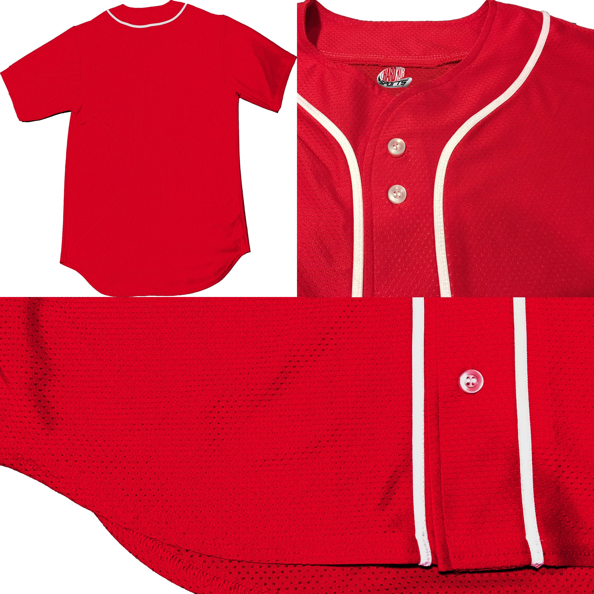 Customized Button Down Baseball Jerseys for Weddings -  Norway