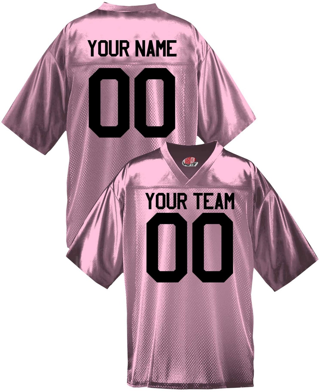 Custom Pink Football Jersey Personalized With Any Name or Number, Add
