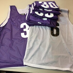 Orange Black White | Custom Reversible Basketball Jersey | Tricot Mesh 2 Sided Purple-White