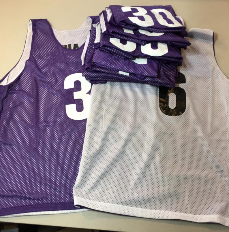 Orange Black White | Custom Reversible Basketball Jersey | Tricot Mesh 2 Sided Purple-White