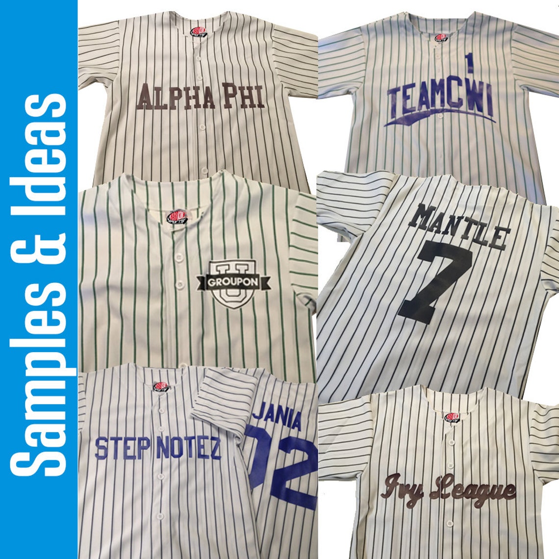 Custom Pinstripe Baseball Jerseys With Contrasting Sleeve Colors Stylish Designs 1