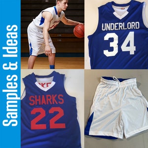 Customized Economical Reversible Contrast V-Neck Basketball Jersey Printing on Main Color Side Only Reversible Shorts Sold Separately image 10