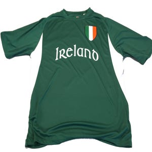 Custom Ireland Soccer Jersey with Irish Flag Shield Design | Personalized with Your Name and Number in Your choice of colors