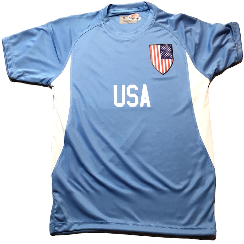 USA Soccer Jersey Customized in Lightweight Mesh with Personalized Player Name and Number Print image 11