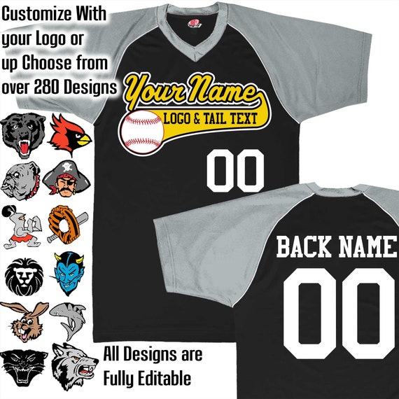 etsy custom baseball jersey