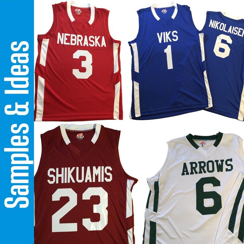 Custom Basketball Jerseys Scarlet Red & White Order Custom Etsy