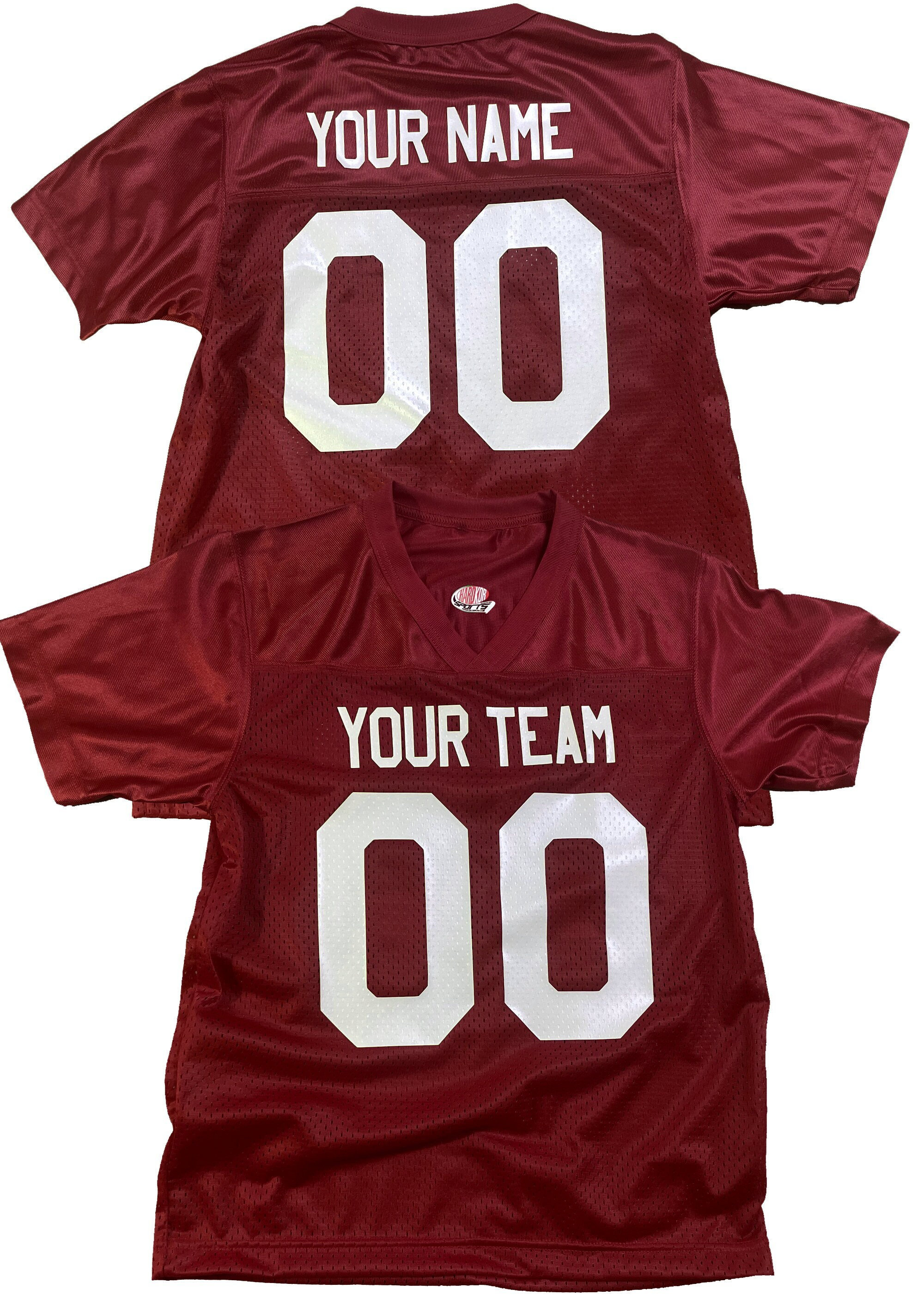  Red Football Jersey Blank Jersey Replica Athletic