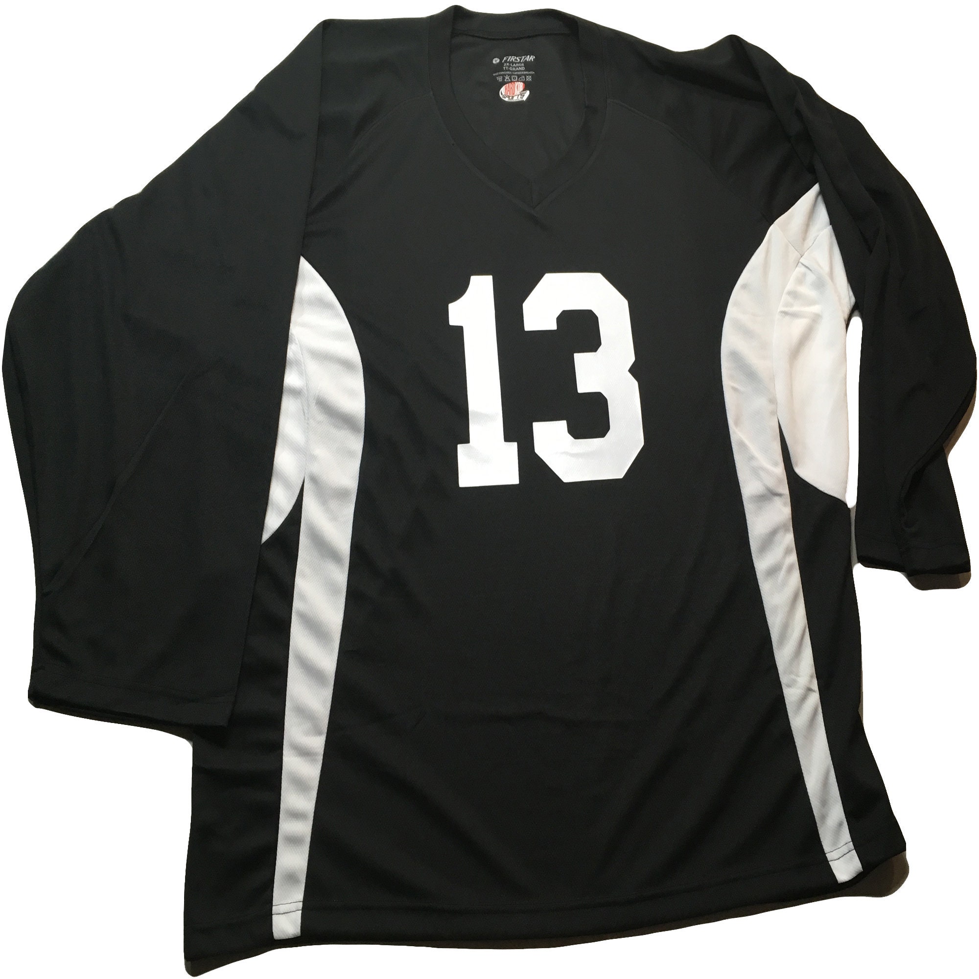 Blue and discount white hockey jersey