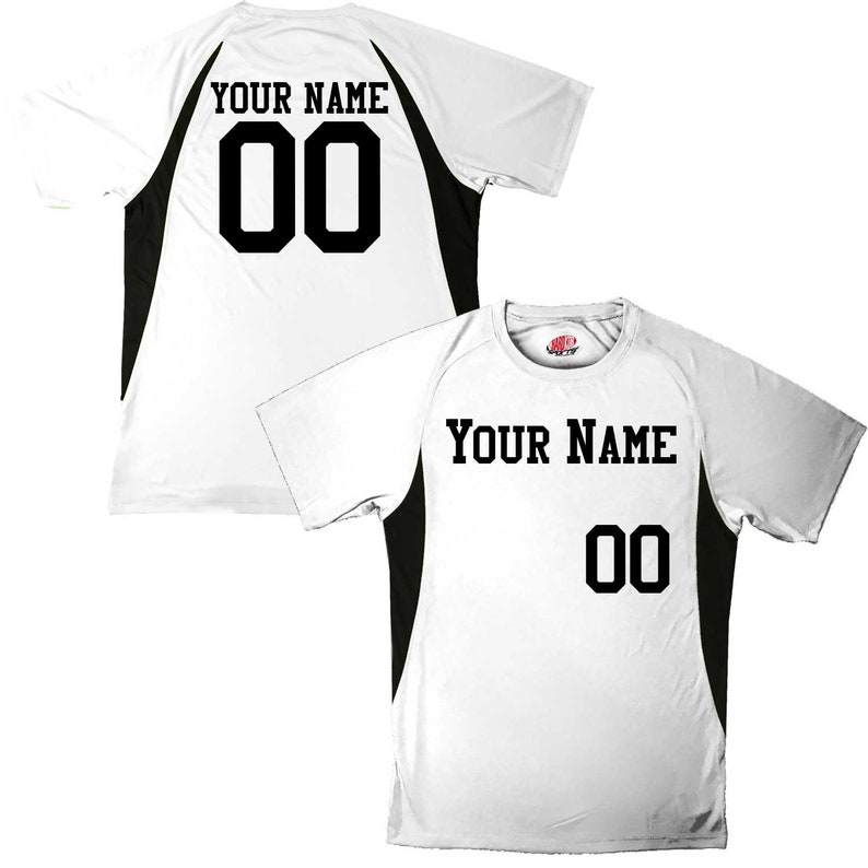 Customized Moisture Wicking Baseball Jersey with Team Name, Player Name and Your Numbers white-black