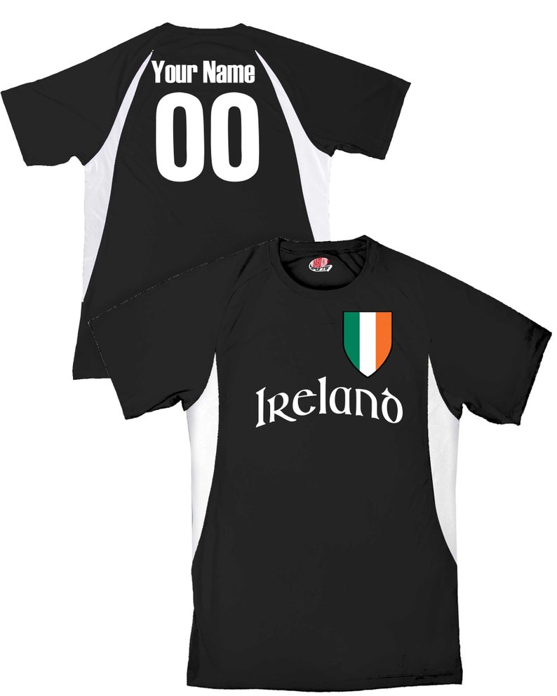 Custom Ireland Soccer Jersey With Irish Flag Shield Design Etsy