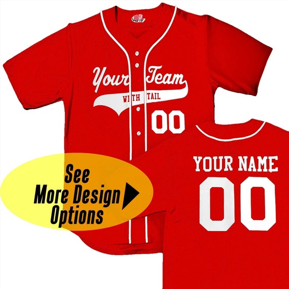 Custom Red Baseball Jerseys, Baseball Uniforms For Your Team