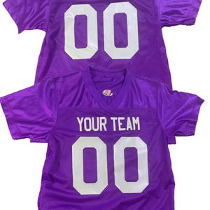 Custom Football Jersey Throwback Replica Fan Shirt | Vintage Vinyl Print Youth, Adult Personalized Gift
