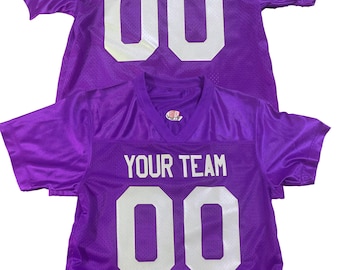 Custom Football Jersey Throwback Replica Fan Shirt | Vintage Vinyl Print Youth, Adult Personalized Gift