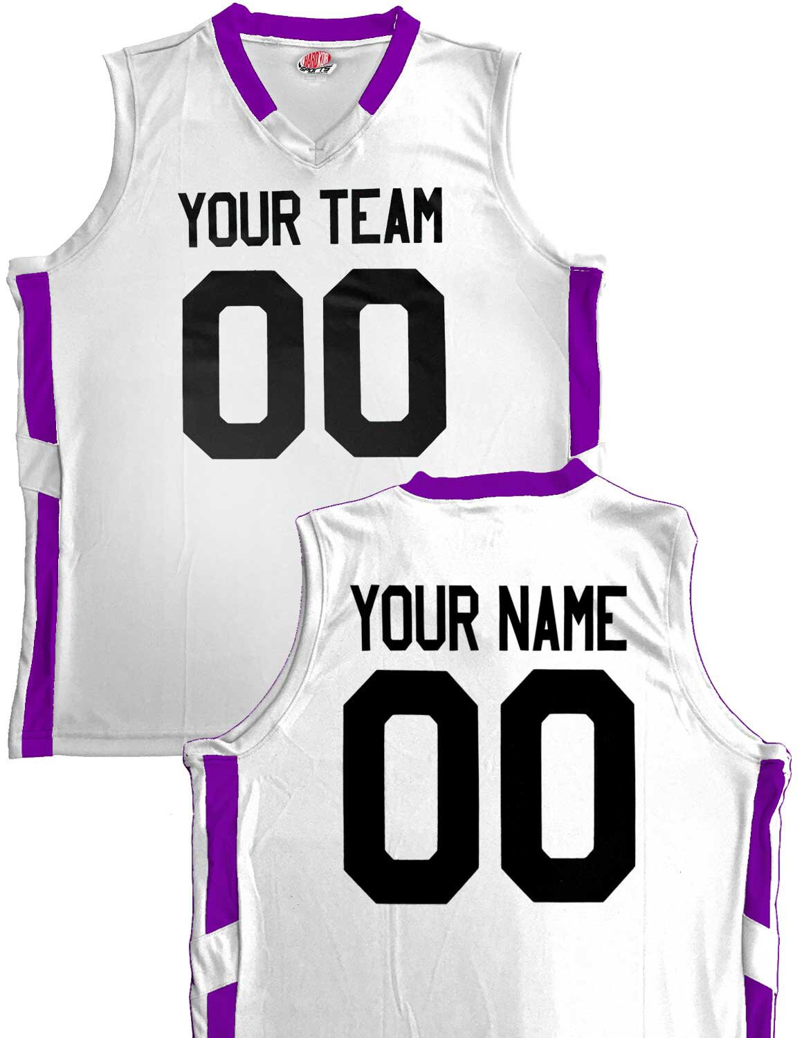 Purple White - Custom Basketball Jersey Design for Team-XTeamwear