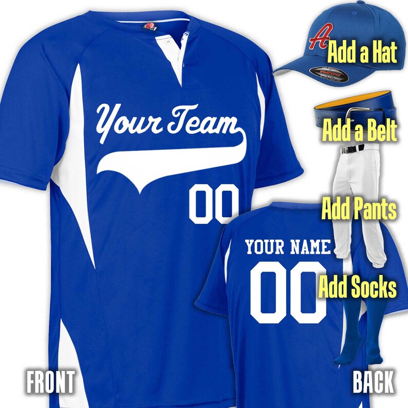 custom baseball jerseys and hats