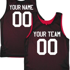 Orange Black White | Custom Reversible Basketball Jersey | Tricot Mesh 2 Sided image 20