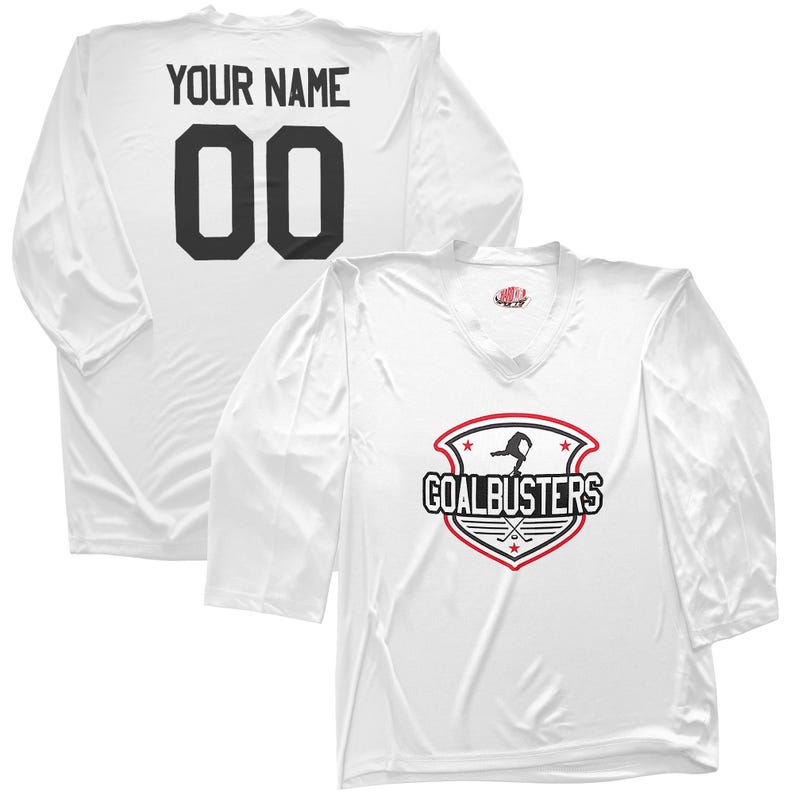 Custom Practice Hockey Jersey, Personalized Team Name Number, Red White Black Orange image 4