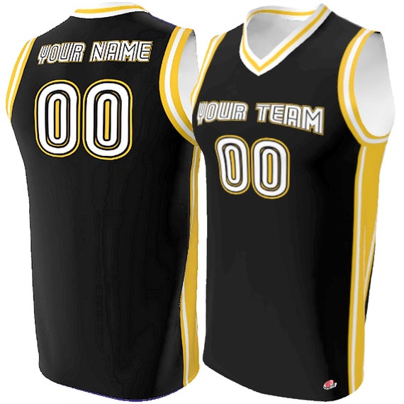 Local Legends Grey, Black, Gold Custom Basketball Uniform, Jerseys