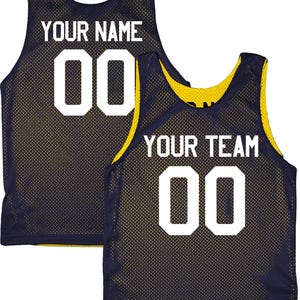 Orange Black White | Custom Reversible Basketball Jersey | Tricot Mesh 2 Sided image 12