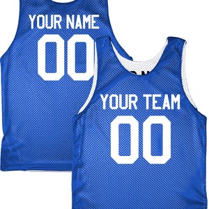 Orange Black White | Custom Reversible Basketball Jersey | Tricot Mesh 2 Sided Royal Blue-White