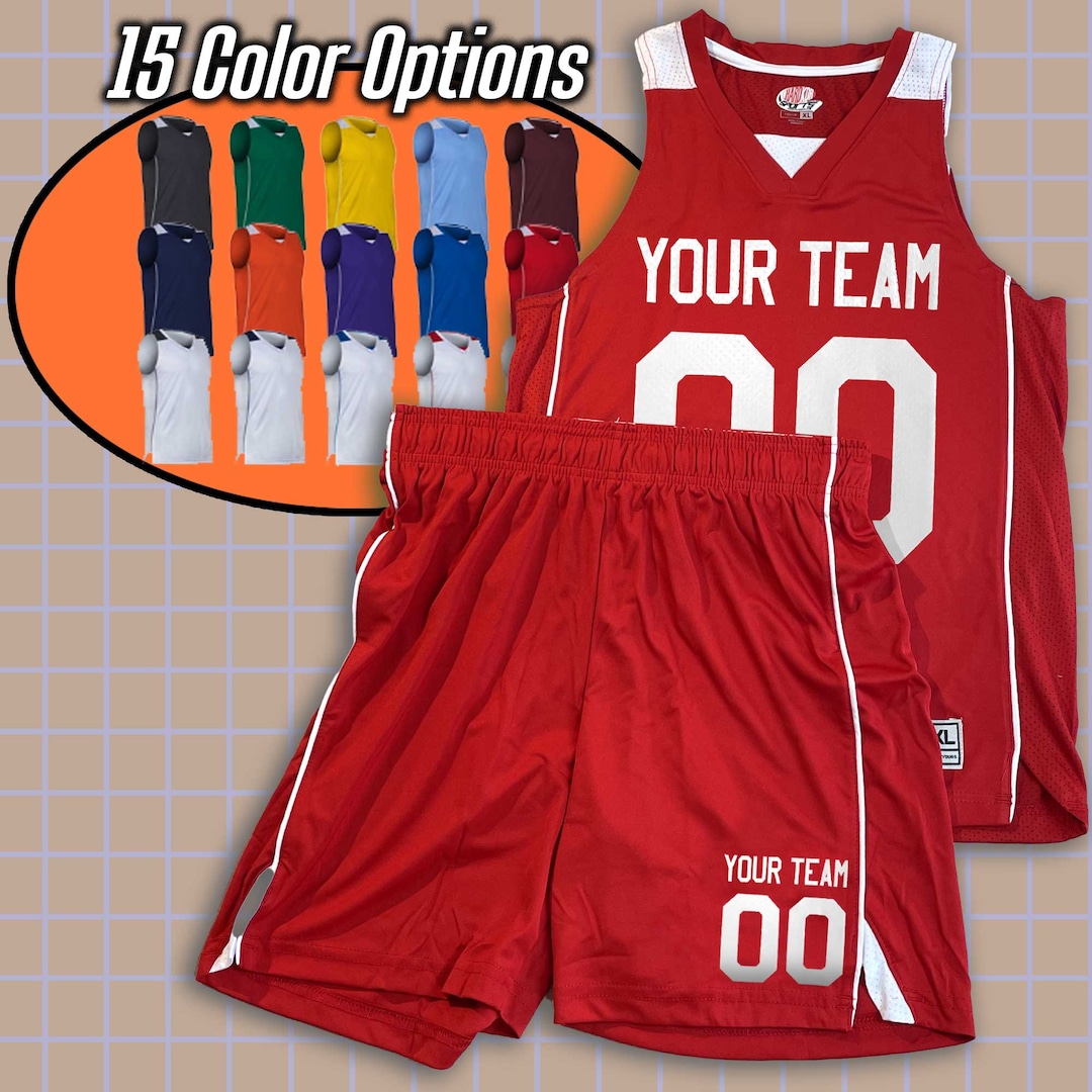 Custom Logo Kids Basketball Jersey and Shorts Set -  Finland