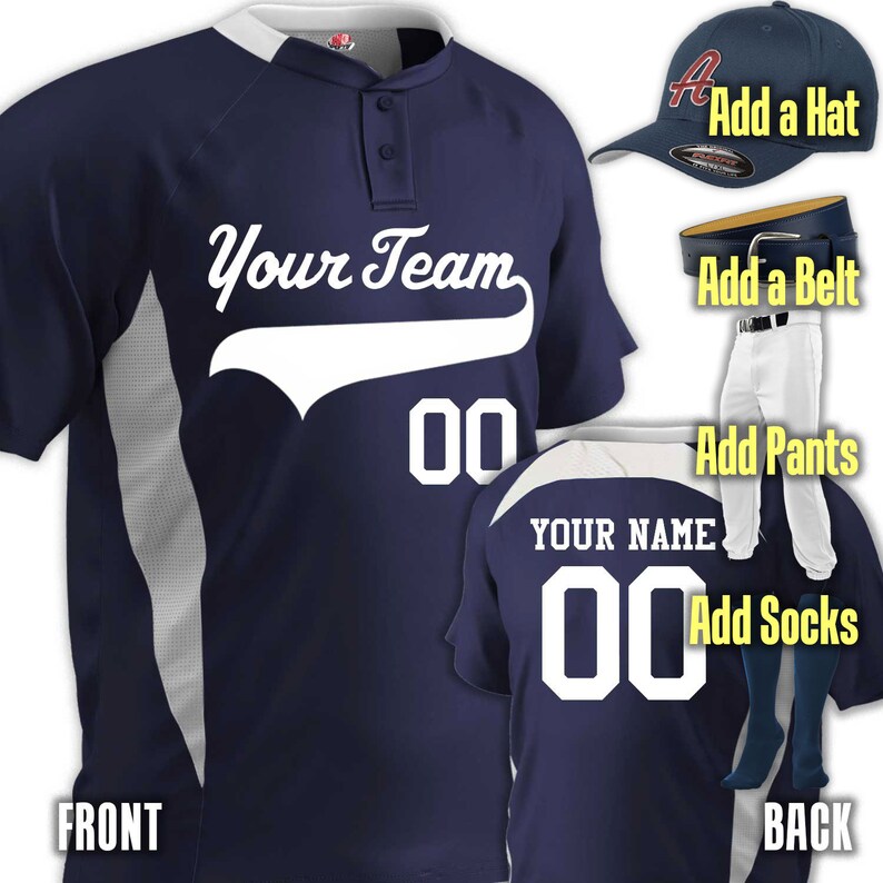 custom baseball jerseys and hats