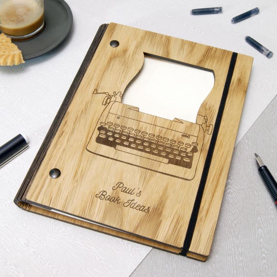 Personalised Wooden Writer\u0027s Notebook