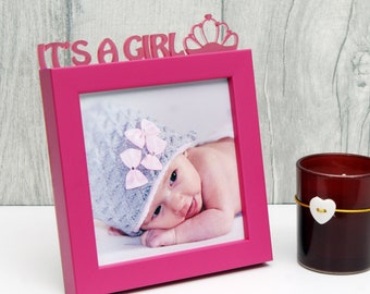 3x3.5, Pink Home&me Home Decoration Baby Gift Wooden Cute Picture Photo Frame Set 3x3.5 5x7 