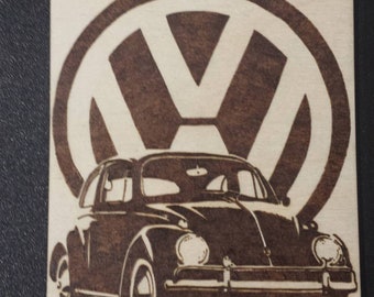 VW Bettle wood burning A5