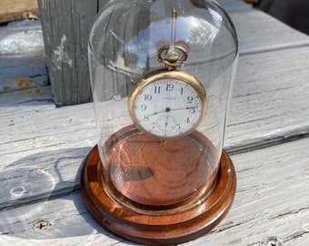Wooden pocket shop watch display case