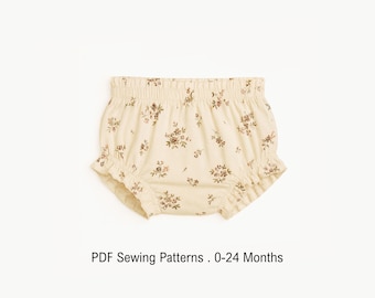 Baby Bloomer Sewing Pattern (PDF): DIY Diaper Cover & Nappy Bummies
