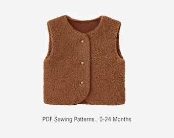 Reversible Baby Vest Sewing Pattern: Sizes 0 Months to 14 Years (PDF Pattern)