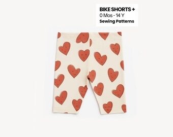 Kids Leggings & Bike Shorts Sewing Pattern: 0 Months to 14 Years (PDF Pattern)