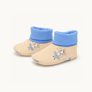 Patrón de costura para patucos de bebé (0 meses - 3 años): Plantilla reversible para zapatos de bebé de tela (PDF)