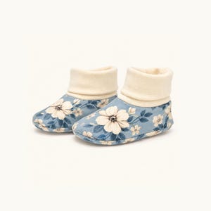 Baby Shoes Sewing Pattern Template PDF: Reversible Fabric Booties Shoes DIY (0 months-3 Years)