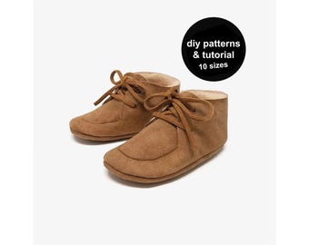 Warm Baby Booties Sewing Pattern: DIY Baby Shoes PDF
