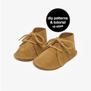 Leather Baby Shoes Pattern: Chukka Boot Sewing PDF